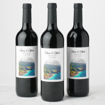 Rótulo de Vinho de Casamento Kauai