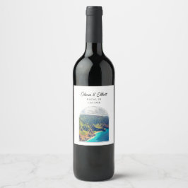 Rótulo de Vinho de Casamento Kauai