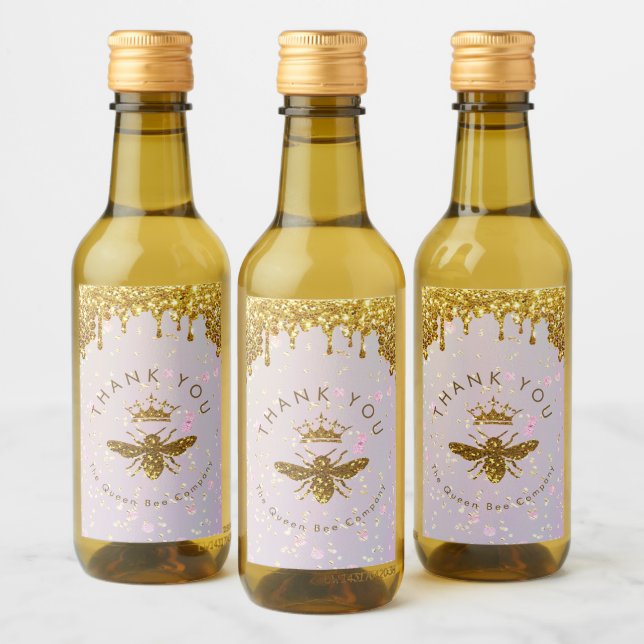 Rótulo de vinho de design de abelhas rainha (Garrafas)