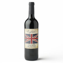 Rótulo de vinho de Inglaterra