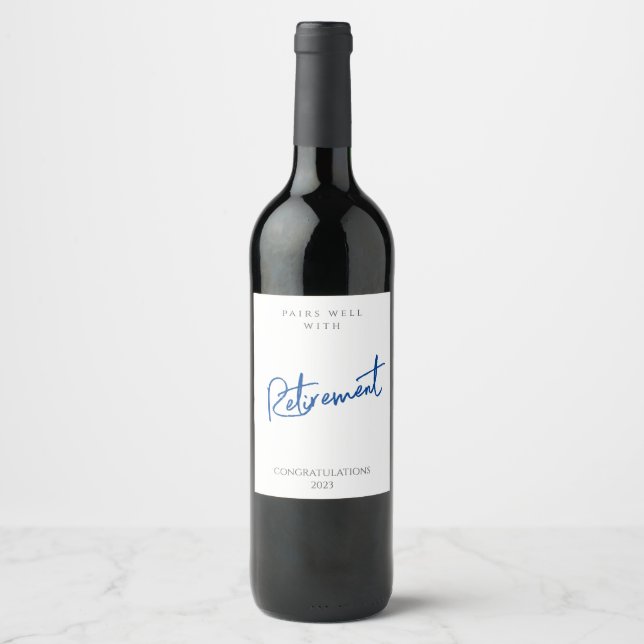 Rótulo de Vinho de Modelo Personalizado Engraçado  (Frente)