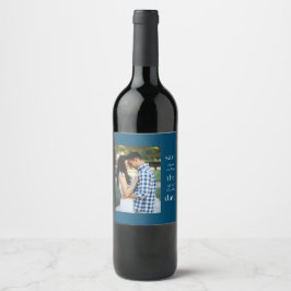 Rótulo de Vinho de Palavra Empilhada