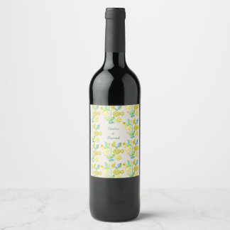 rótulo de vinho de romã