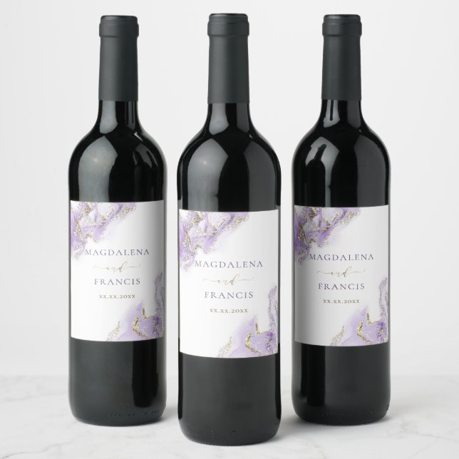 Rótulo de Vinho do Casal de Ouro lavanda (Garrafas)