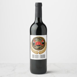 Rótulo de Vinho do Corpo de Bombeiros