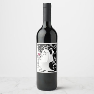 Rótulo de Vinho do Espírito Halloween e Espíritos