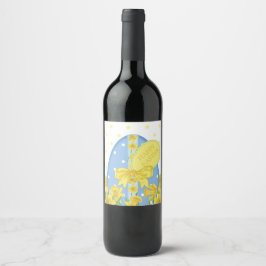 Rótulo de Vinho dos Daffodils páscoas