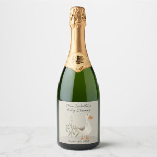 Rótulo de Vinho Espontado do Chá de fraldas de Gan