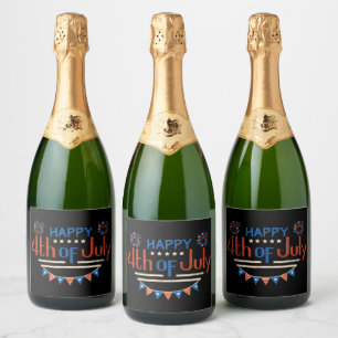 Rótulo de Vinho Espumante do Dia da Independência