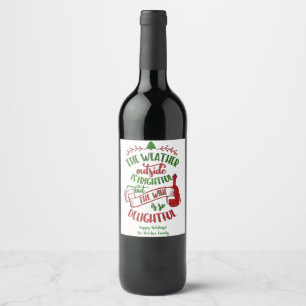 Rótulo de Vinho Festivo - Vinho Meteorológico