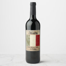 Rótulo de vinho italiano