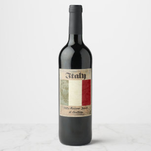Rótulo de vinho italiano