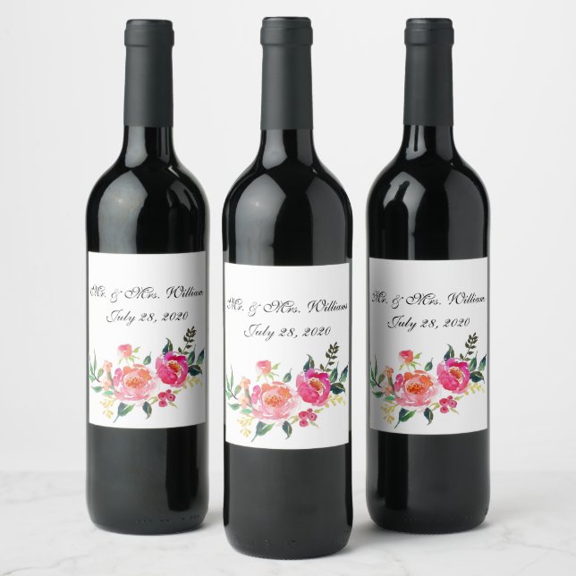 Rótulo de vinho personalizado (Garrafas)