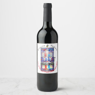 Rótulo de vinho personalizado da máquina de slot d