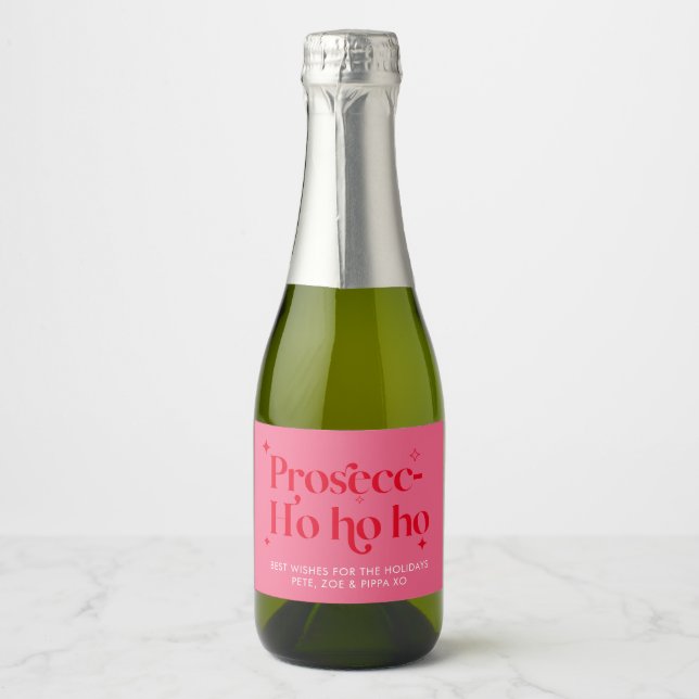 Rótulo de Vinho Personalizado do Prosecco Divertid (Frente)