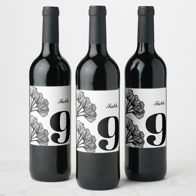 Rótulo de vinho personalizado elegante, etiqueta d (Garrafas)