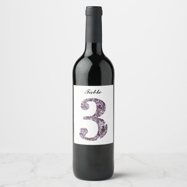Rótulo de vinho personalizado Elegante Rótulo de m (Frente)