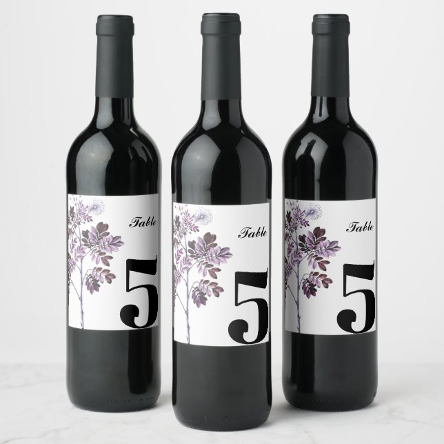 Rótulo de vinho personalizado Elegante Rótulo de m (Garrafas)