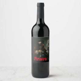 Rótulo de vinho pirata