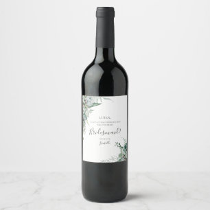 Rótulo de Vinho Suculto Proposta de Bridesmaid
