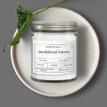 Rótulo de Vintage Minimalista da Vela<br><div class="desc">A simples vintagem inspirou design para as etiquetas de velas personalizadas. Personalize-o para si mesmo!</div>