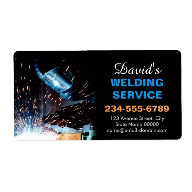 Rótulo do adesivo da estrutura de soldadura metáli (Frente)