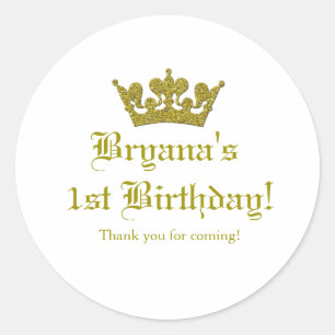 Rótulo do Adesivo da Princesa Real Dourada com Col