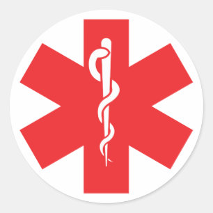 Rótulo do adesivo de alerta de alergia