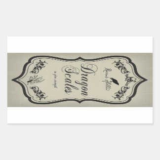 Rótulo do adesivo do Jar de Halloween do Dragão Es