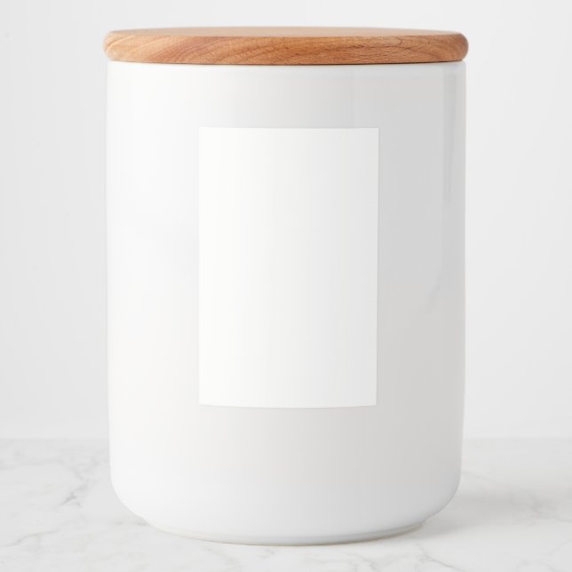 Rótulo do contêiner de Comida 2x3 personalizado (Frente)