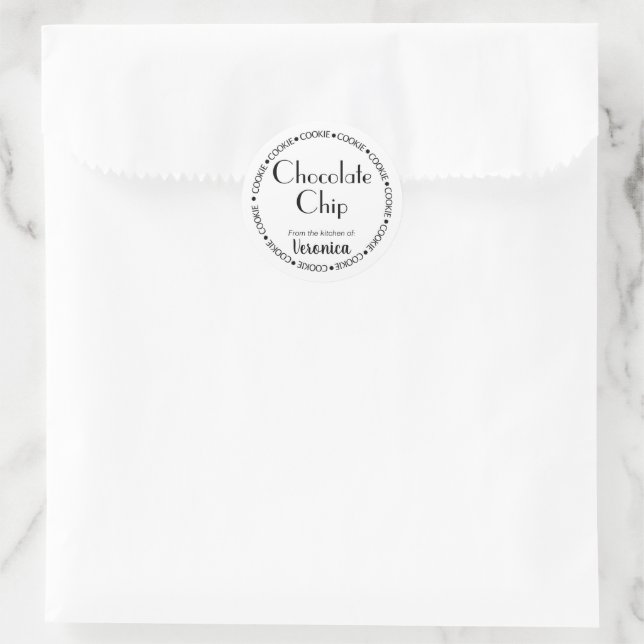 Rótulo do Cookie Flavor, etiqueta de biscoito Gour (Bolsa)