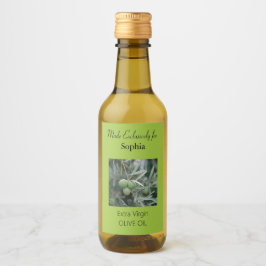 Rótulo do Frasco de Azeite Verde