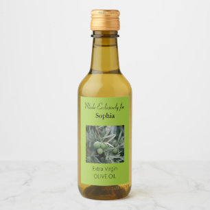 Rótulo do Frasco de Azeite Verde