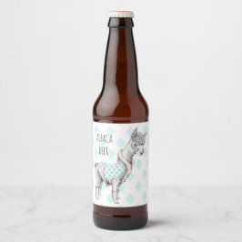 Rótulo do Frasco de Cerveja Alpaca (4" x 3,5")