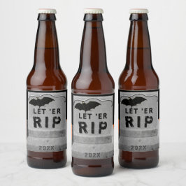 Rótulo do frasco de cerveja do Halloween Party