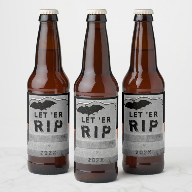 Rótulo do frasco de cerveja do Halloween Party (Garrafas)