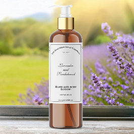 Rótulo do frasco de cosméticos à prova de água bra