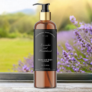 Rótulo do frasco de cosméticos à prova de água pre