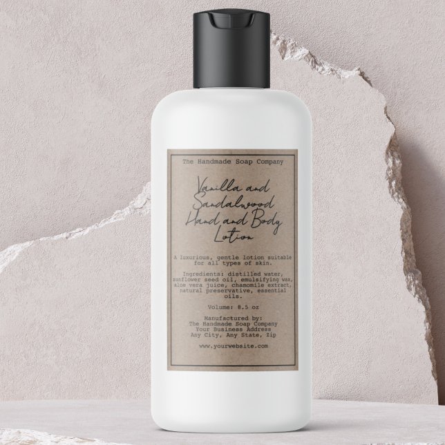 Rótulo do Frasco de Cosméticos à Prova de Água Ret (Criador carregado)