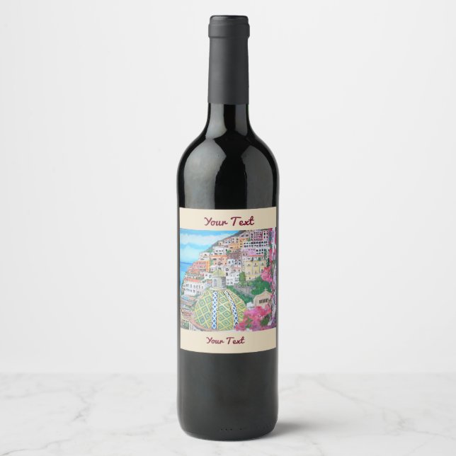 Rótulo do frasco de Positano, Vinho (ou Vinho Espu (Frente)