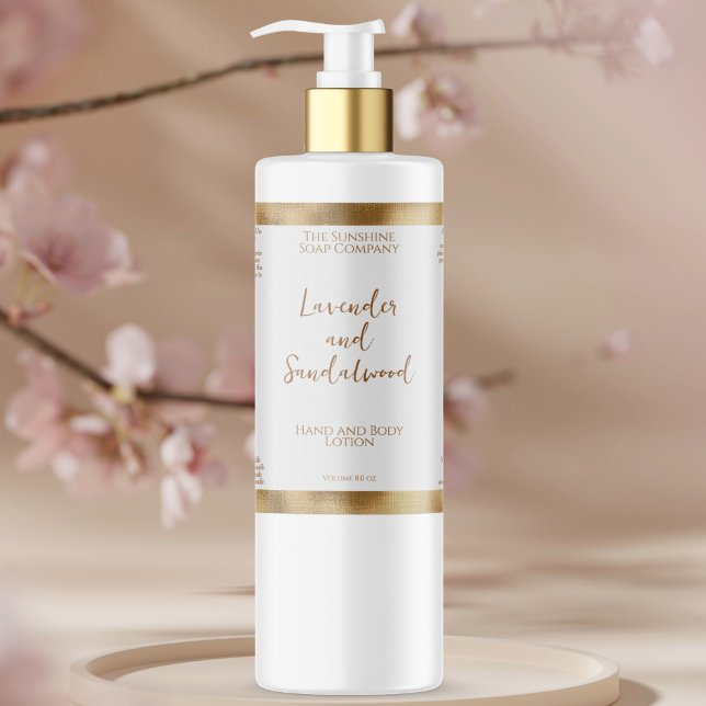 Rótulo do frasco de produtos cosméticos de folha d (Criador carregado)