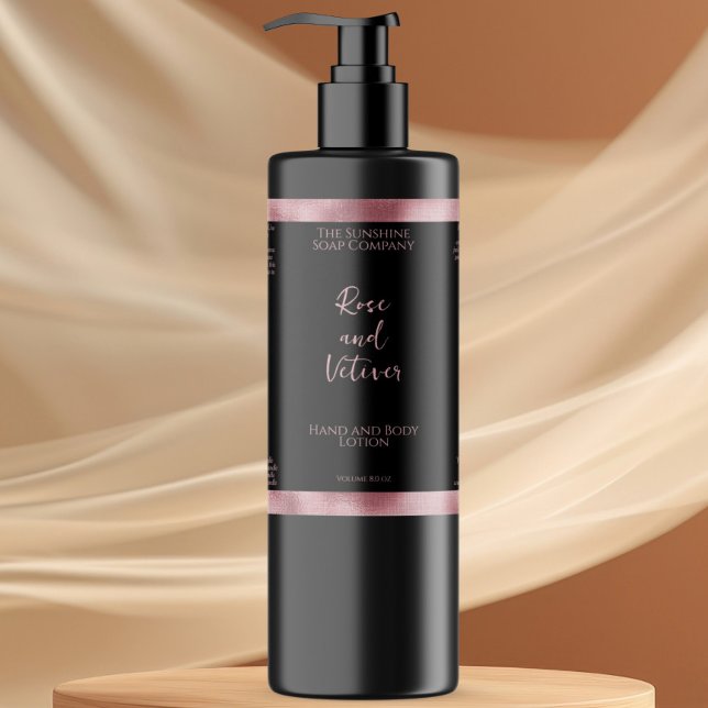 Rótulo do frasco de produtos cosméticos de folha f (Criador carregado)