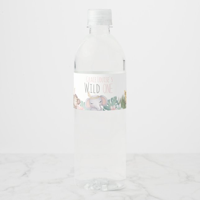 Rótulo do Frasco do primeiro aniversario Wild One  (Frente)