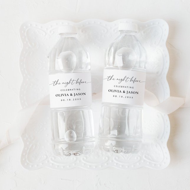 Rótulo Do Frasco Jante De Ensaio, Na Noite Anterio (Criador carregado)