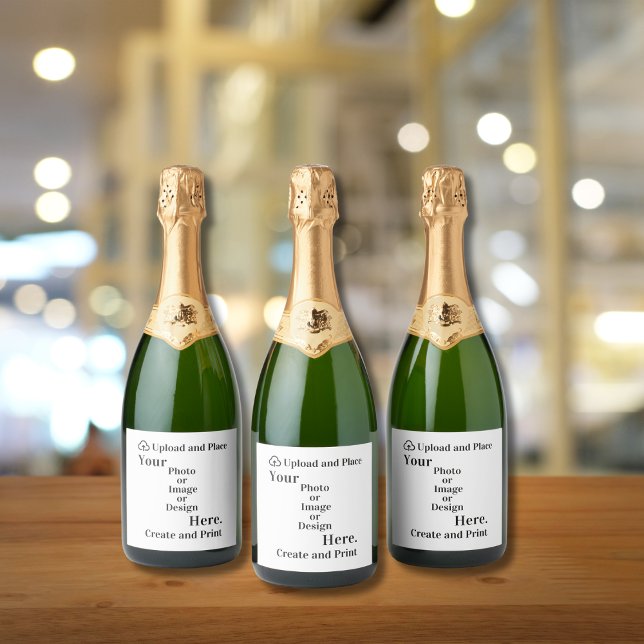 Rótulo do frasco Seu Design ou Carregamento de Fot (Bottle Label Your Design or Photo Upload)