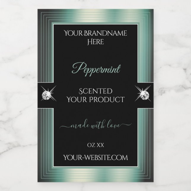 Rótulo do Produto Brilhante Brilhante Noble Black  (Rótulo Único)