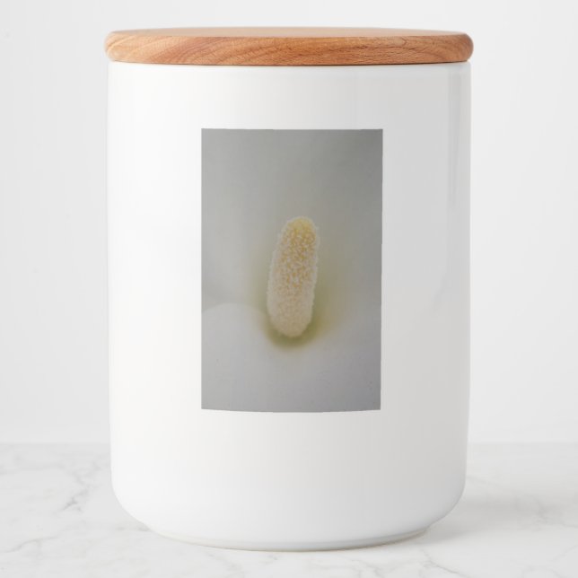 Rótulo do Recipiente de Comida de Flor Magnolia (Frente)