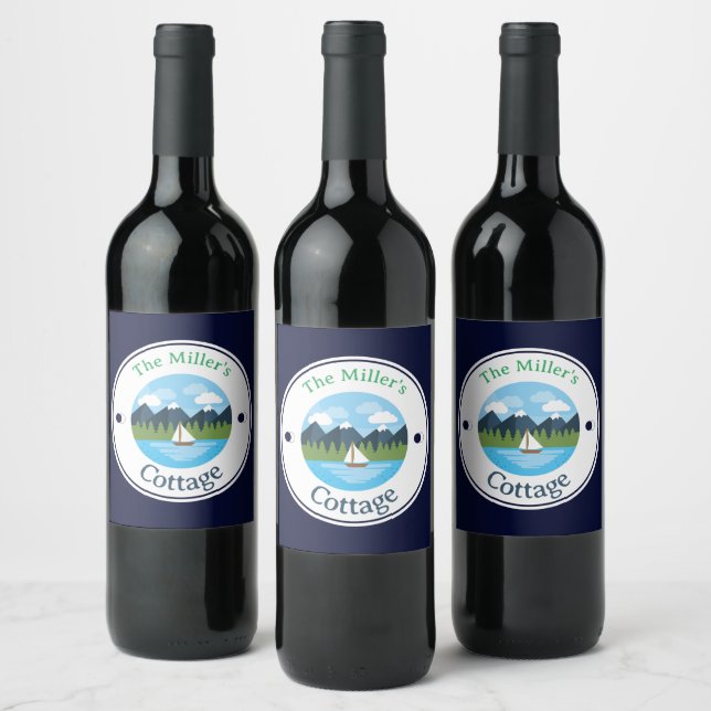 Rótulo do Vinho - Algodão - Personalizado - Adicio (Garrafas)
