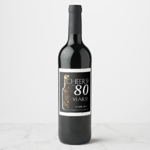RÓTULO DO VINHO - aplaude 80 anos!