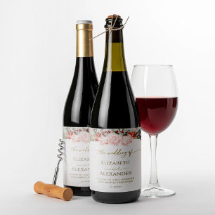 Rótulo do Vinho do casamento no inverno Script de